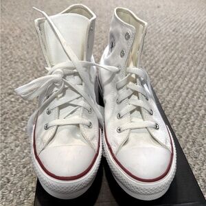 NEW Kids converse high top platform white size 5